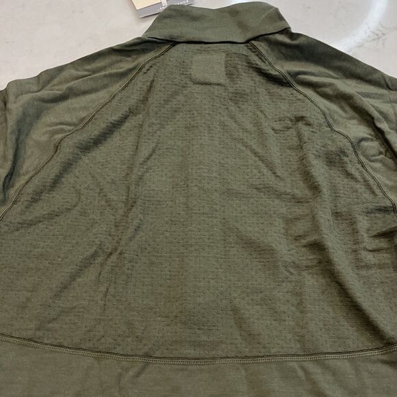 Icebreaker NEW 150 Zone Long Sleeve Half Zip Mens Large Merino Blend Top Green - Picture 4 of 16